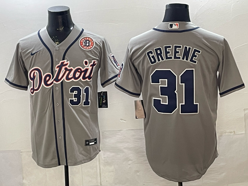 Men Detroit Tigers #31 Greene grey Game Nike MLB Jersey 2026002